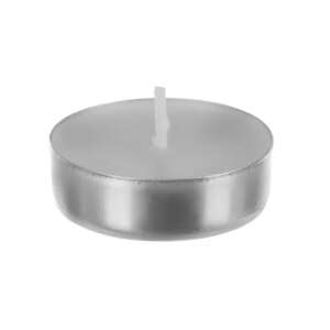 Single tealight candle with silver holder - Decoration