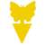 Yellow sticky insect trap for plants, butterfly shape