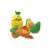 Clementoni Baby Fruit Puzzle, set of 3 fruit toys for babies, pineapple, avocado, and orange, yellow, green, and orange, made in Italy
