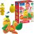 Baby Clementoni Fruit Puzzle developmental toy with pineapple, avocado, and orange shapes, promoting logical thinking for toddlers 12-36 months