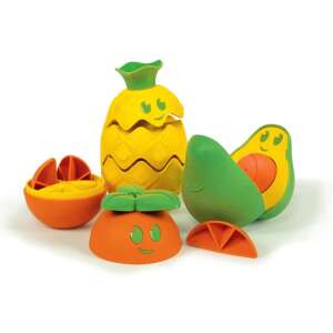 Baby Clementoni Obst-Puzzle, ein farbenfrohes Set aus Stapel- und Sortierspielzeug für Babys, mit Ananas, Avocado und Orange - Clementoni Entwicklungsspiele für Babys