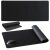 Black Mouse Pad with mouse, rolled and flat