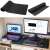 Black mouse pad, 40x90cm, large desk mat, in use with keyboard and mouse
