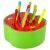 Ikonka Magnetic Wooden Apple Toy with Worms, close up