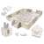 Foam puzzle mat/children's playpen 36pcs grey-ecru 66851171