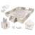 Foam puzzle mat/children's playpen 36pcs grey-ecru 66851171