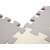 Foam puzzle mat/children's playpen 36pcs grey-ecru 66851171