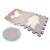 Foam puzzle mat/children's playpen 36pcs grey-ecru 66851171