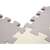 Foam puzzle mat/children's playpen 36pcs grey-ecru 66851171