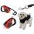 Retractable dog leash, red, 5 meters, for dogs up to 14 kg