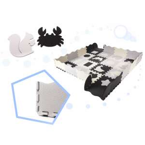 Szivacs puzzle 36 db-os (143x143x1cm) #fekete/szürke