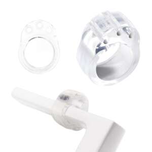 Transparent door knob bumper, door handle protector, wall saver, 3 pack - Door stop