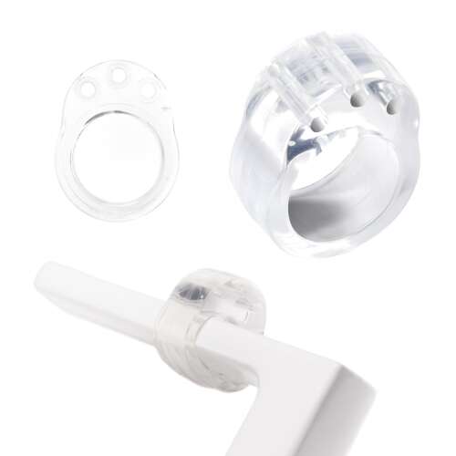 Transparent door knob bumper, door handle protector, wall saver, 3 pack