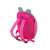 Ikonka rózsaszín macis hátizsák oldal- és hátulnézet, állítható pántok