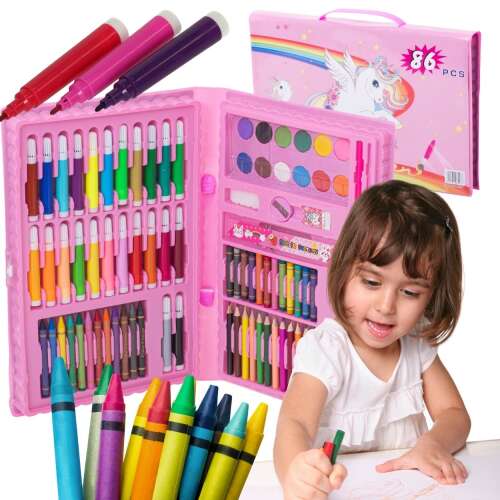 Műanyag festőkészlet 86db