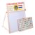 Ikonka magnetic drawing board with abacus, clock, and alphabet letters