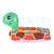 Inflatable turtle baby swim ring with handles, perfect for pool or beach fun