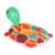 Inflatable turtle baby swim ring with handles, perfect for pool or beach fun
