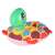 Inflatable turtle baby swim ring, perfect for pool or beach fun