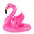 Pink flamingo inflatable swim ring with seat for kids, Ikonka