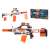 BLASTER MODULAR KARBIN 4in1 30 darts toy gun, white and orange, with scope, silencer, and extra magazines
