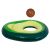 Ikonka Avocado Inflatable Beach Mattress with ball floating above
