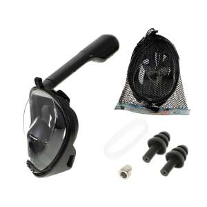 Full folding snorkel mask L/XL black