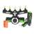 Ikonka DARK WARS floating target shooting game with foam darts and toy gun