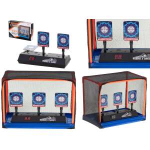 Electronic target shooting game with 3 targets, a net, and a digital score display - Hunting
