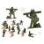 Green plastic toy soldiers with rocket launchers