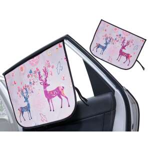 Magnetic car sunshade with deer pattern, 58cm x 45cm - Babies & Toddler