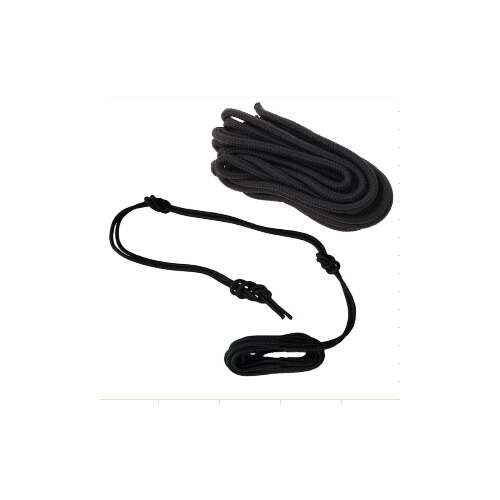 Black rope for hanging hammocks, swings, and other outdoor accessories