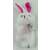 White rabbit finger puppet, perfect for imaginative play and storytelling