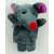 Grey mouse finger puppet, perfect for imaginative play and storytelling