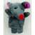 Grey mouse finger puppet, perfect for imaginative play and storytelling
