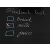 Self-adhesive chalkboard roll 45x200 cm 55252204