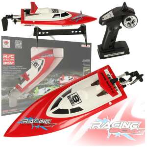 Ikonka FT008 Czerwona Łódź Wyścigowa z Pilotem i Opakowaniem - Pojazd zdalnie sterowany