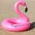 Ružový nafukovací plavecký kruh s flamingo, 90 cm, pre deti a dospelých, v použití