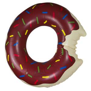 Ikonka Nafukovacia plávajúca guma 110 cm - Donut #brown 55255312 Nafukovacie plávanie krúžok