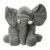 Grey Plush Elephant Toy Front View