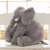 Gray plush elephant, 60cm, soft and cuddly, perfect for cuddling and sleeping
