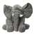 Front view of Grey Plush Elephant Toy, 60cm