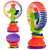 Multi-colored baby toy, a spinning wheel with suction cup, for babies to play with