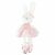Plush bunny in pink dress, 42cm tall, cute stuffed animal