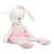 White plush ballerina bunny in pink dress, 42cm