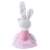 White plush ballerina bunny in pink dress, 42cm