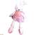 White plush ballerina bunny in pink dress, 42cm