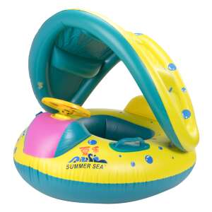Icoană gonflabilă cauciuc plutitor cu volan #yellow-blue 55261034 Colaci pentru bebelusi
