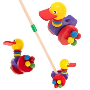 Collage of Wooden Duck Push Along Toy - Babies & Toddler