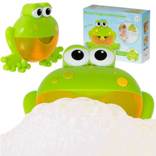 Bubble generator foam bath toy frog